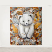 Herfst Baby Beer Wandkleed (Voorkant)