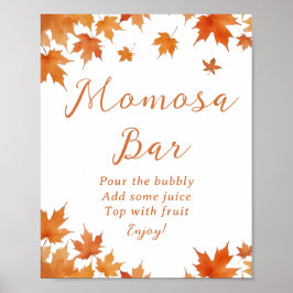 Herfst Baby Borrel Momosa Bar Poster