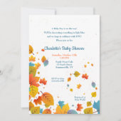 Herfst Baby Boy Shower Kaart (Voorkant)