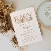 Herfst Baby in Bloom Baby shower Uitnodiging