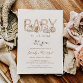 Herfst Baby in Bloom Baby shower Uitnodiging