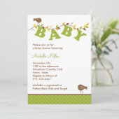 Herfst Baby Invitatie Kaart (Staand voorkant)