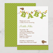 Herfst Baby Invitatie Kaart (Voorkant / Achterkant)