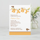 Herfst Baby Invitatie Kaart (Staand voorkant)