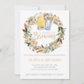 Herfst Baby is de Uitnodiging van het Baby shower (Voorkant)