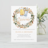 Herfst Baby is de Uitnodiging van het Baby shower (Staand voorkant)