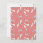 Herfst Baby Meisje Kleine Kalkoen Bedankkaart Kaart (Achterkant)