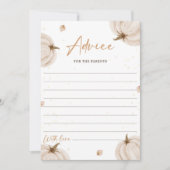 Herfst Baby shower advies voor de ouders Kaart (Voorkant)