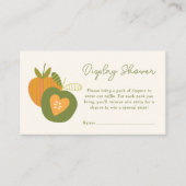 Herfst Baby shower Apple Theme Display Enclosure Informatiekaartje (Voorkant)