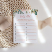 Herfst Baby shower Baby ABC Game Kaart