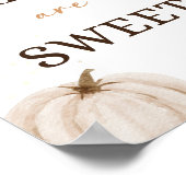 Herfst Baby shower baby's zijn zoet Poster (Hoek)