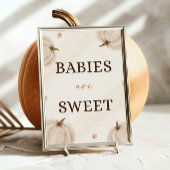 Herfst Baby shower baby's zijn zoet Poster