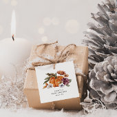 Herfst Baby shower Bedankjes Labels