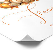 Herfst Baby shower beer gunsten neem er een Poster (Hoek)