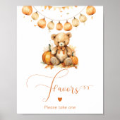 Herfst Baby shower beer gunsten neem er een Poster (Voorkant)