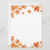Herfst Baby Shower Bingo Spelkaart Kaart (Achterkant)