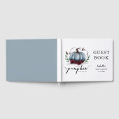Herfst Baby shower Blue Little Pumpkin Gastenboek (Volledig)