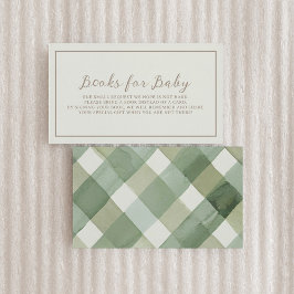 Herfst Baby shower Boeken voor Baby Enclosure Kaar Informatiekaartje