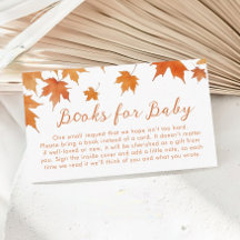 Herfst Baby shower Boeken voor Baby