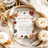 Herfst Baby shower | Boho A Little Pumpkin Kaart