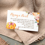 Herfst baby shower Book Request Pumpkin Floral Visitekaartje<br><div class="desc">Pas deze "Herfst Pumpkin Floral - het Verzoek van het Boek van het Baby shower"omslagkaart met de uitnodiging binnen de envelop aan en neem op zodat uw gasten uw verzoeken zullen kennen. (1) Voor verdere aanpassing, gelieve de "pas verder"verbinding aan en ons ontwerphulpmiddel te gebruiken om deze sjabloon te wijzigen....</div>