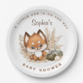 Herfst Baby shower Borden Papieren Bordje (Voorkant)