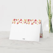 Herfst baby shower - Dank je kaart (Achterkant)
