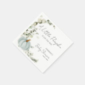 Herfst Baby shower een beetje pompoen blauw Servet (Hoek)