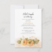 Herfst Baby shower een beetje pompoen onderweg Kaart (Voorkant)
