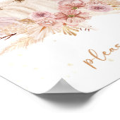 Herfst Baby Shower Favor Bord Poster (Hoek)