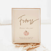 Herfst Baby shower Favors Sign, Pumpkin Favors Sig Poster