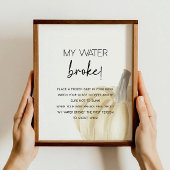 Herfst Baby shower Game Poster