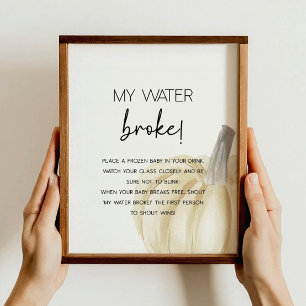 Herfst Baby shower Game Poster