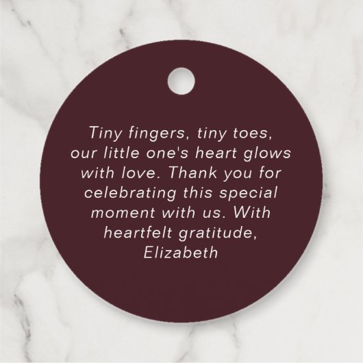 Herfst baby shower gebladerte pompoen dank u bedankjes labels (Achterkant)