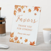 Herfst Baby shower gunst Reclamebord Met Voetstuk (Insitu)