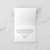 Herfst Baby shower Hartelijk dank Bedankkaart (Binnen)