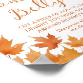 Herfst Baby Shower Hoe Groot Is Haar Buik Poster (Hoek)
