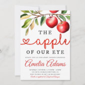 Herfst Baby shower Invitation, Appel van onze Oog  Kaart (Voorkant)