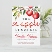 Herfst Baby shower Invitation, Appel van onze Oog  Kaart (Staand voorkant)