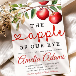 Herfst Baby shower Invitation, Appel van onze Oog Kaart