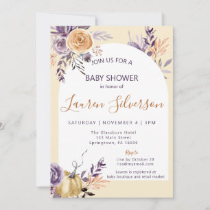 HERFST BABY SHOWER KAART