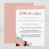 Herfst baby shower kaart (Voorkant / Achterkant)