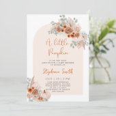 Herfst Baby shower Kaart (Staand voorkant)