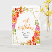 Herfst Baby Shower Kaart (Gele Bloem)