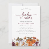 Herfst Baby Shower Kaart (Voorkant)