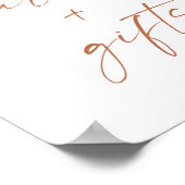 Herfst Baby shower Kaarten en Geschenken Teken, Po Poster (Hoek)