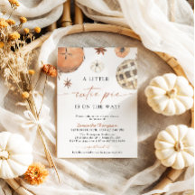Herfst Baby shower | Little Cutie Pie