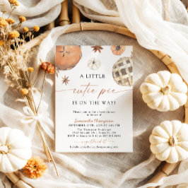 Herfst Baby shower | Little Cutie Pie Kaart