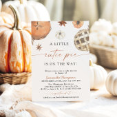 Herfst Baby shower | Little Cutie Pie Kaart