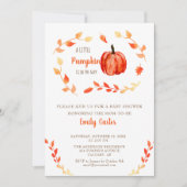 Herfst Baby shower Little Pumpkin Autumn Foliage Kaart (Voorkant)